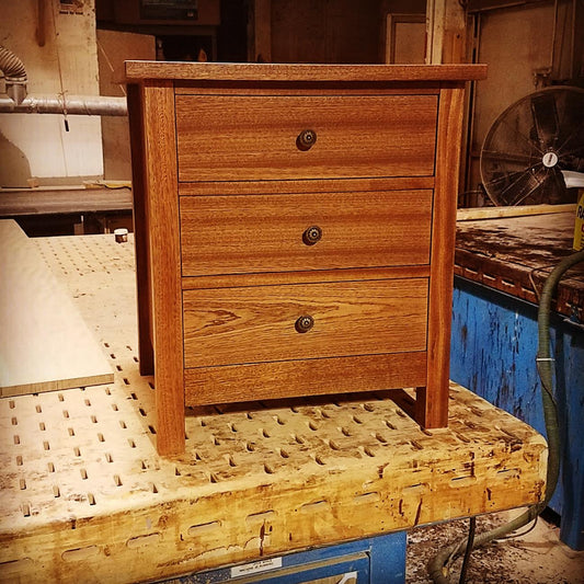 3 drawer craftsman nightstand